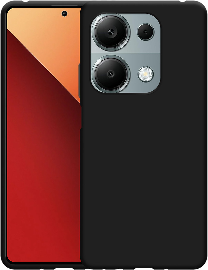 Just in Case Soft Design POCO M6 Back Cover Zwart voorkant