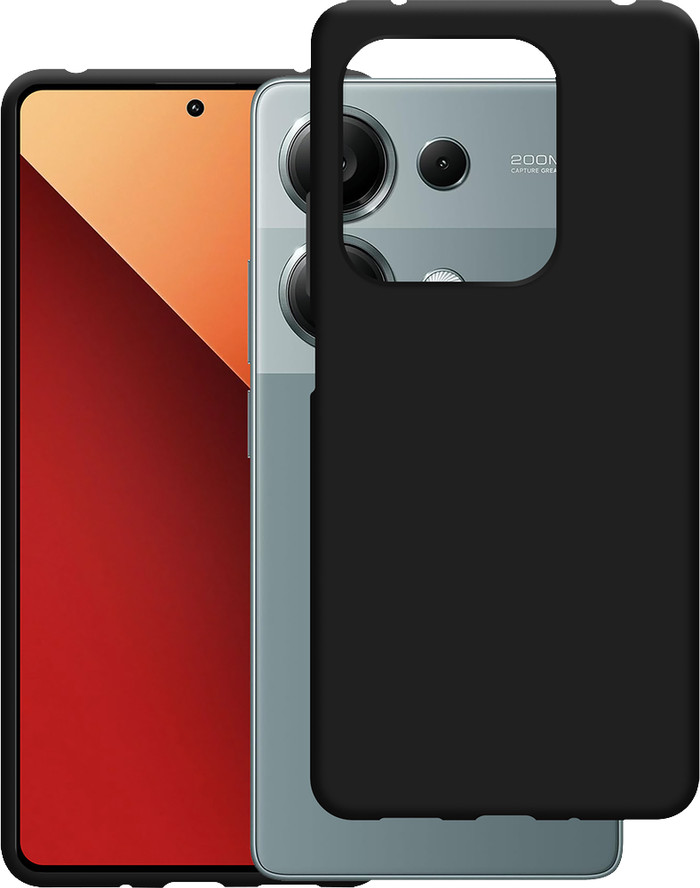 Just in Case Soft Design POCO M6 Back Cover Zwart voorkant