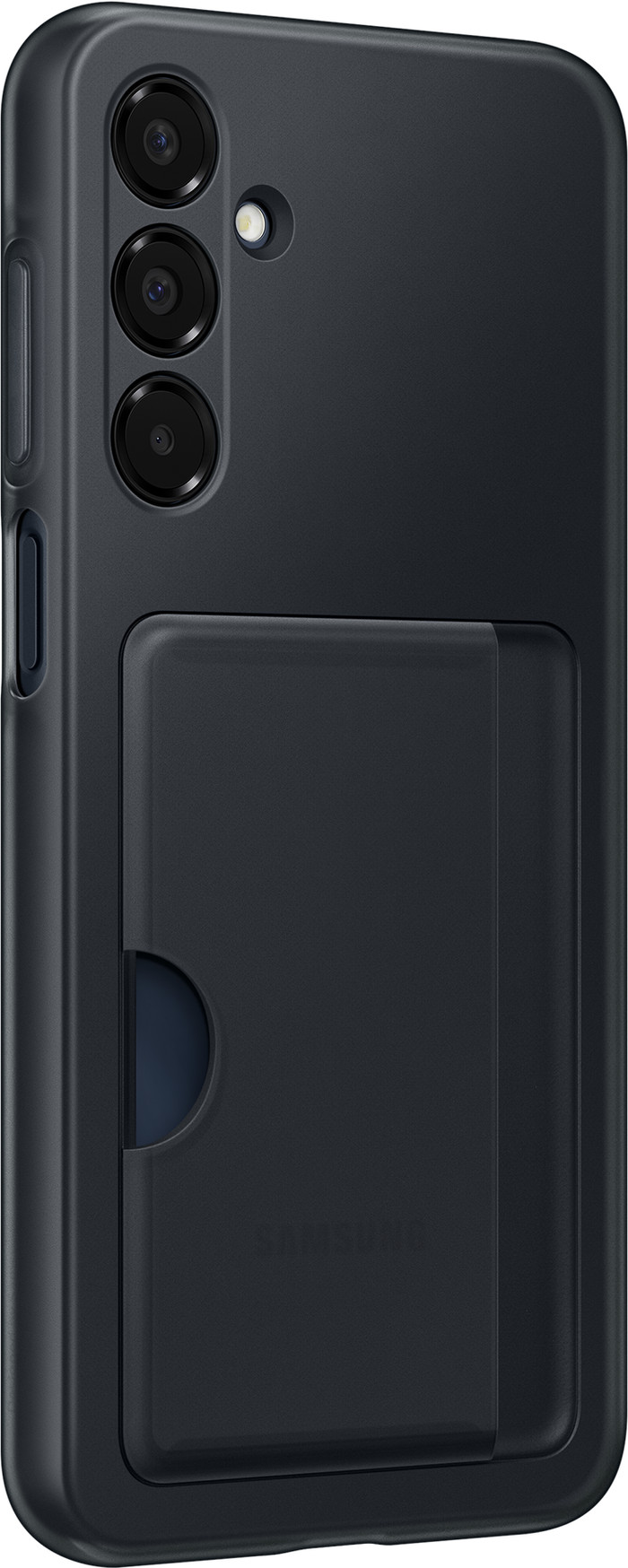 Samsung Galaxy A16 Card Slot Back Cover Zwart rechterkant