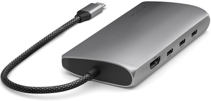 Satechi USB-C Multiport 8K Ethernet Adapter left side