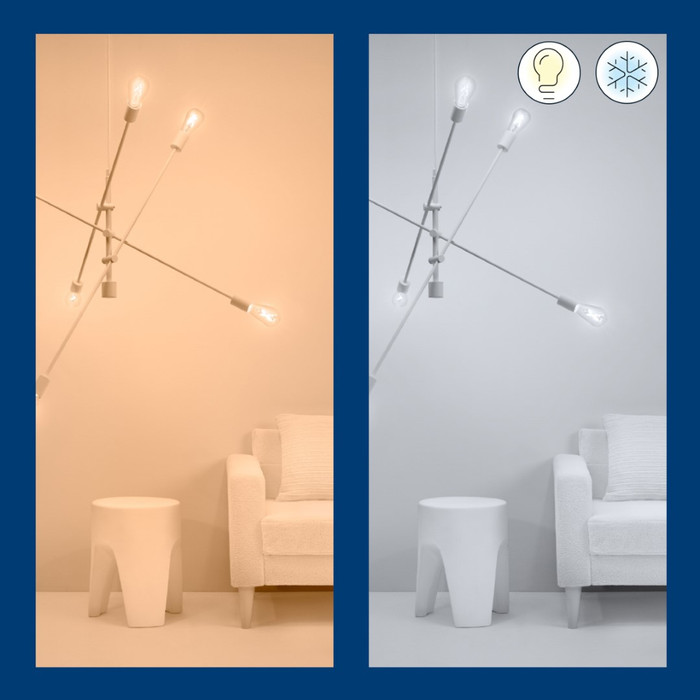 WiZ Edison Filament - Warm tot Koelwit Licht - E27 - Transparant product in gebruik