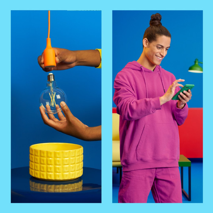 WiZ Edison Filament - Warm tot Koelwit Licht - E27 - Transparant product in gebruik