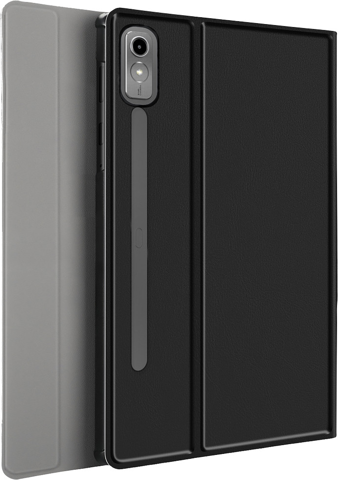Just in Case Premium Lenovo Tab P12 Tastaturhülle QWERTZ Schwarz rückseite
