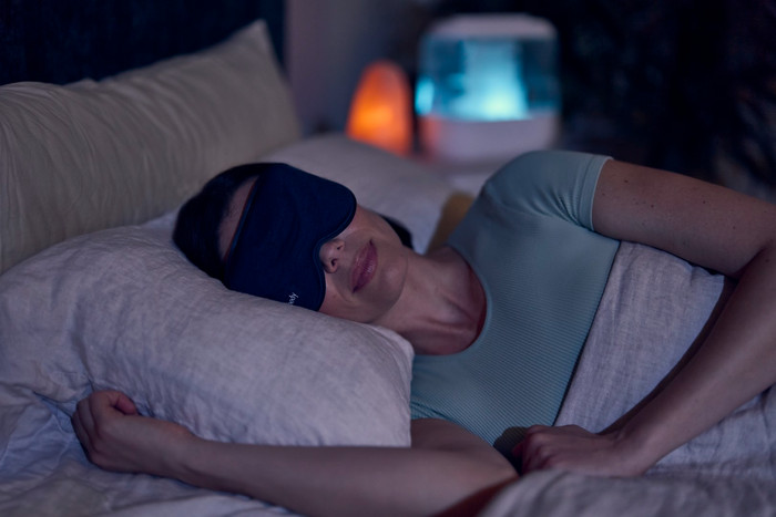 Therabody SleepMask product in use