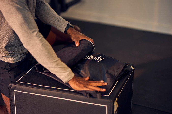 Therabody JetBoots Prime Small product in use