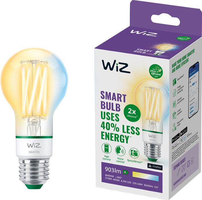 WiZ Filament - Warm to Cool White Light - E27 Main Image