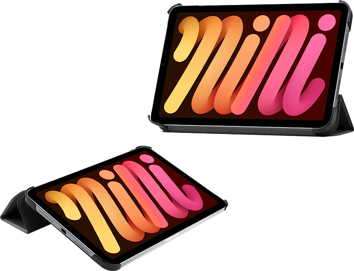 Just in Case Tri-Fold Apple iPad mini 7 Book Case Noir produit composé