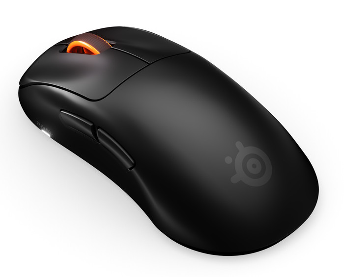 SteelSeries Sensei Pro WL Mini Draadloze Gaming Muis Zwart linkerkant