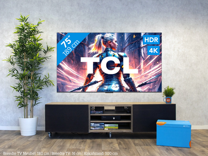 TCL QLED 75C71B (2024) visual Coolblue 1