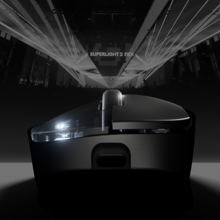 Logitech G PRO X Superlight 2 DEX SE Lightspeed Zwart detail