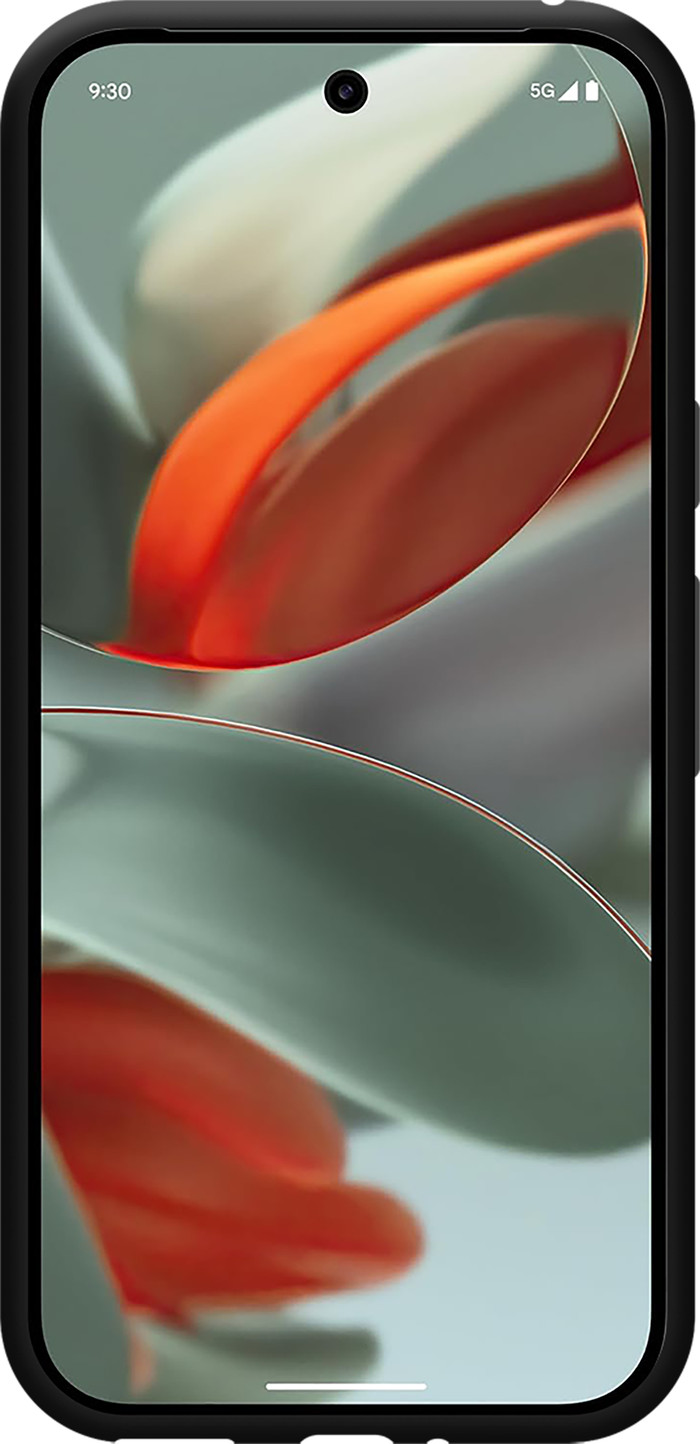 Google Pixel 9 Pro 128GB Zwart 5G + Just in Case Soft Design Back Cover Zwart voorkant