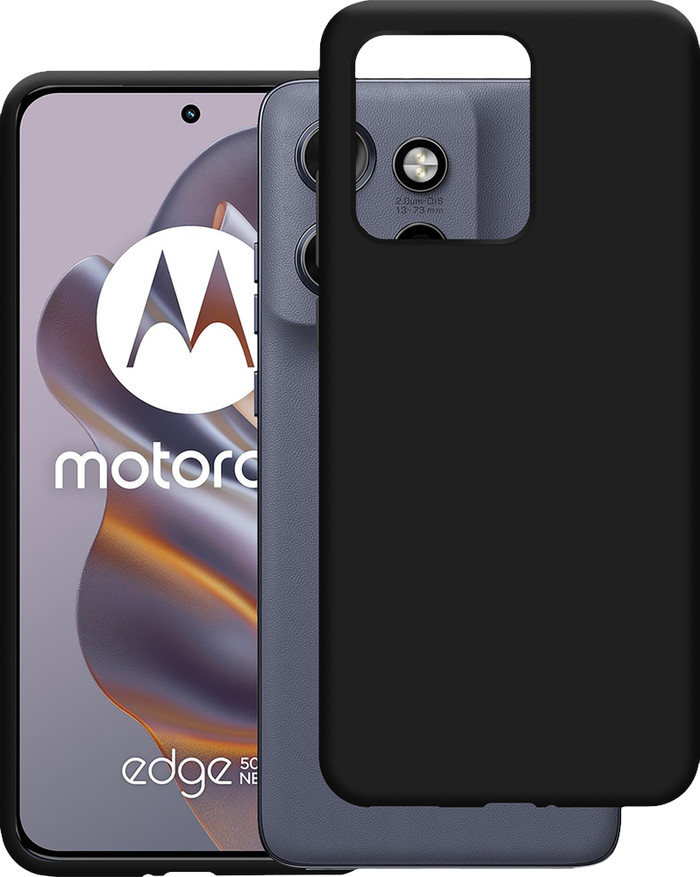 Just in Case Soft Design Motorola Edge 50 Neo Back Cover Zwart visual leverancier