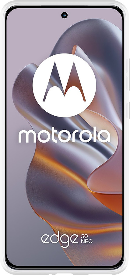 Just in Case Soft Design Motorola Edge 50 Neo Back Cover Transparant voorkant