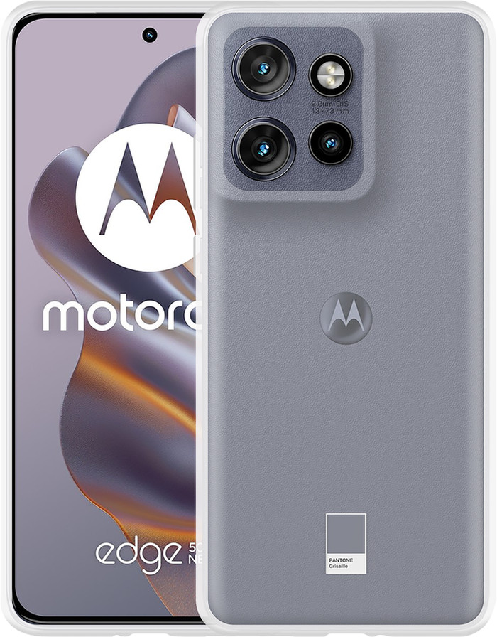 Just in Case Soft Design Motorola Edge 50 Neo Back Cover Transparant visual leverancier