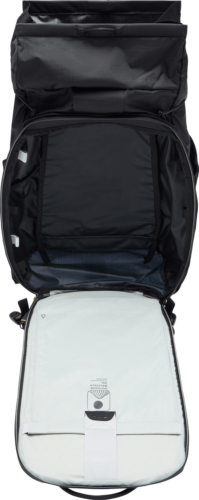 Peak Design Outdoor Backpack 25 l Schwarz oberseite