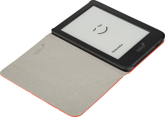 Tolino Shine - Origami Folding Cover - Cayenne Red left side