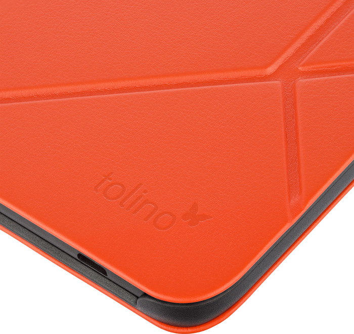 Tolino Shine - Origami Folding Cover - Cayenne Red detail