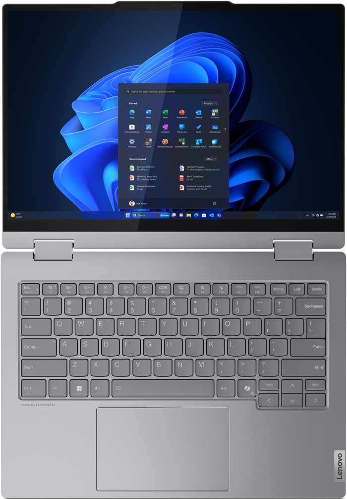 Lenovo ThinkBook 14 2-in-1 G4 IML 21MX001EMB AZERTY top