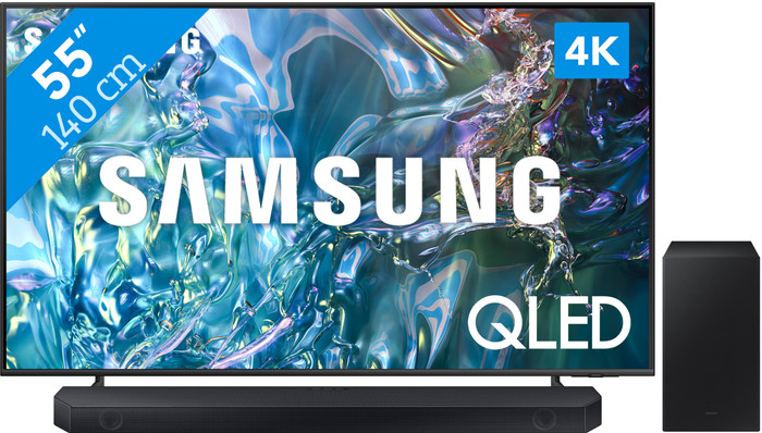 Samsung QLED 4K 55Q64D (2024) + Samsung HW-Q60C (2023) Main Image