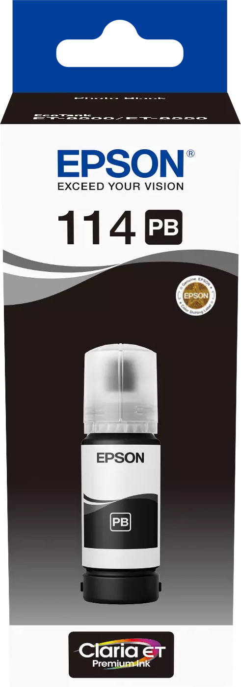 Epson 114 Ink Bottle Photo Black Main Image
