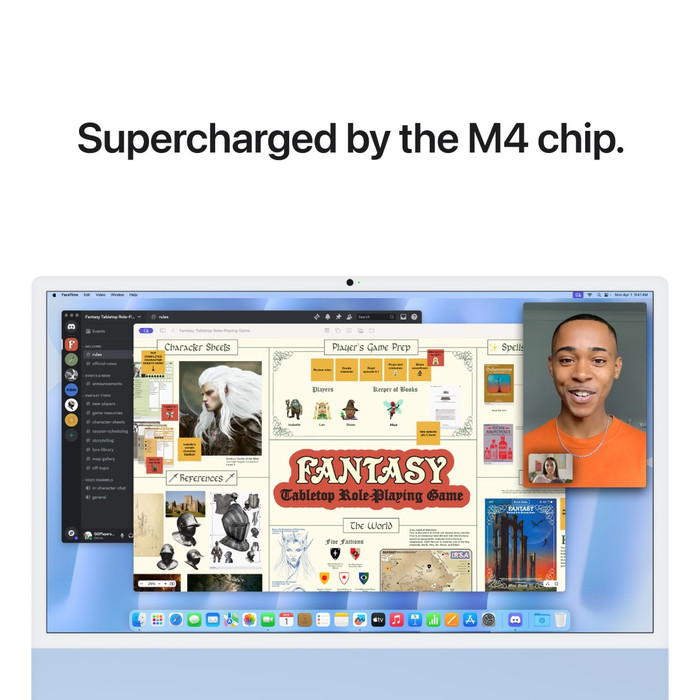 Apple iMac 24 inch M4 (10 core CPU/10 core GPU) 24GB/512GB Blauw QWERTY visual leverancier
