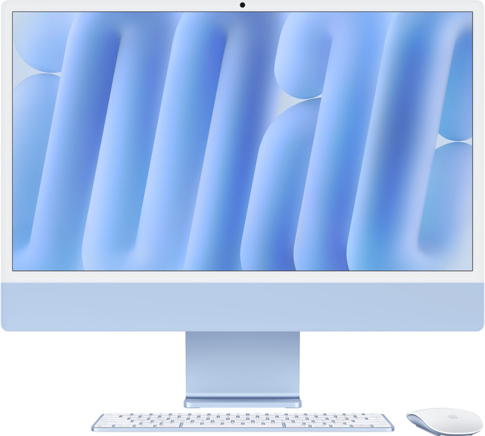 Apple iMac 24 inch M4 (10 core CPU/10 core GPU) 24GB/512GB Blauw QWERTY Main Image