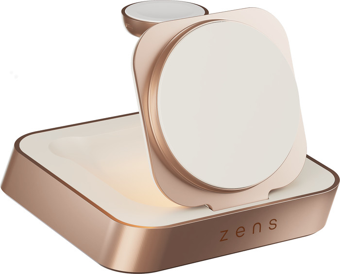 Zens 2-in-1 Kabelloses MagSafe Ladegerät Pro 2 7,5 W Weiß linke seite