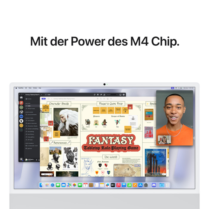 Apple iMac 24" M4 (8-Core-CPU/8-Core-GPU) 16GB/256GB Silber QWERTZ visueller lieferant