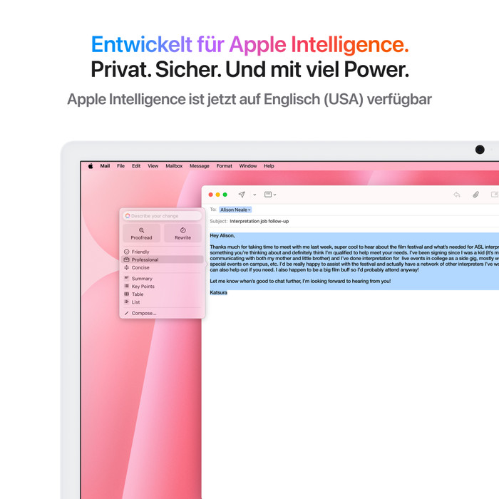 Apple iMac 24" (2024) M4 (8/8) 16GB/256GB Pink QWERTZ visueller lieferant