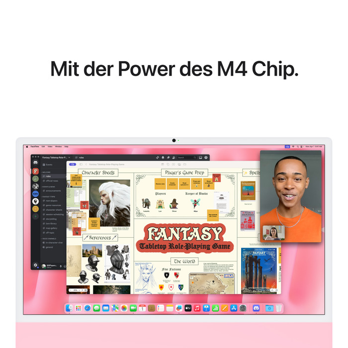 Apple iMac 24" (2024) M4 (8/8) 16GB/256GB Pink QWERTZ visueller lieferant