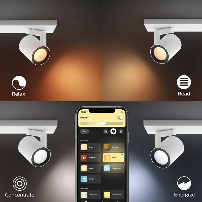 Philips Hue Argenta Spot Monté en Surface White and Color - Blanc - 1 Spot produit à l'usage