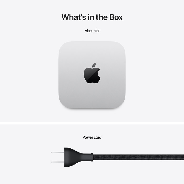 Apple Mac mini (2024) M4 (10 Core CPU/10 Core GPU) 16GB/512GB packaging