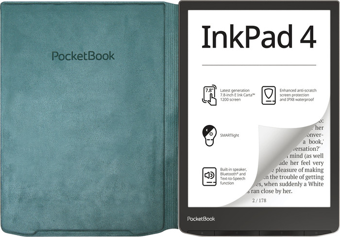 PocketBook Cover Flip InkPad 4 / InkPad Color 3 / InkPad Color 2 Groen voorkant