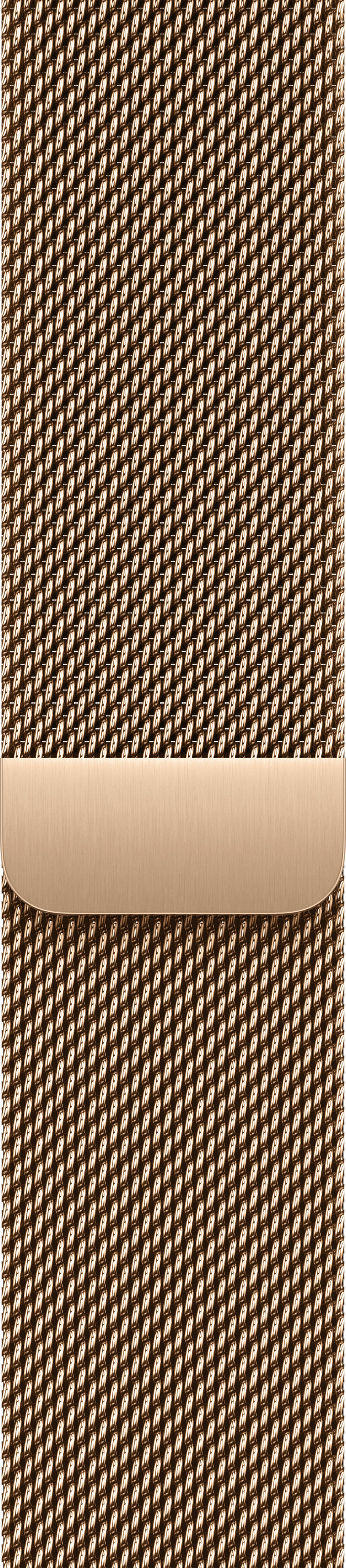 Apple Watch 44/45/46 mm MIlanees Bandje Goud achterkant