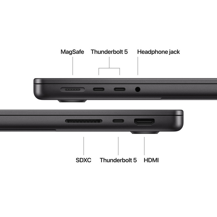 Apple MacBook Pro 14 inches M4 Max (14 Core CPU/32 Core GPU) 36GB/1TB Space Black AZERTY visual supplier