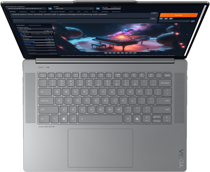 Lenovo Yoga Slim 7 Aura Edition OLED 15ILL9 83HM006RMH bovenkant