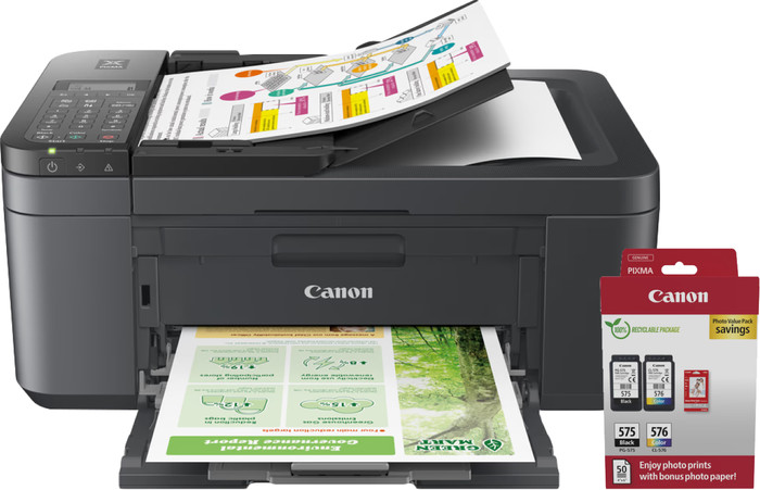 Canon PIXMA TR4755i + 1 set extra cartridges + fotopapier Main Image
