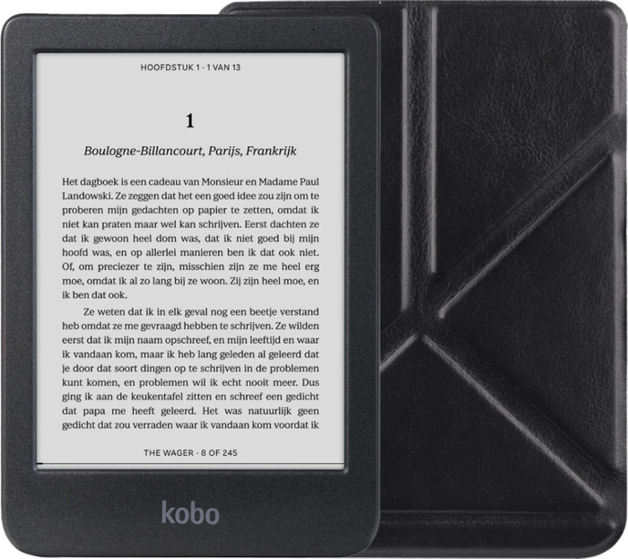 Kobo Clara BW Black + BlueBuilt Book Case Black Main Image