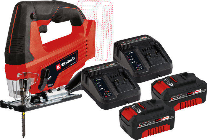 Einhell TC-JS 18 Li Solo 4,0 Ah Accu (2x) Starterspakket Main Image