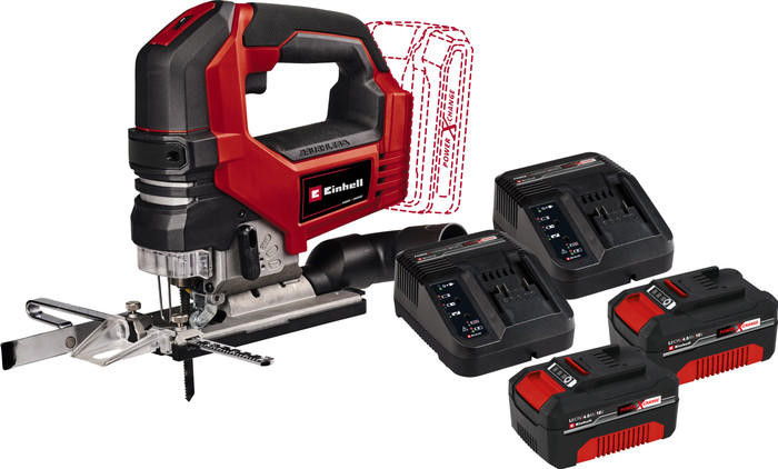 Einhell TP-JS 18/135 Li BL Solo 4,0 Ah Accu (2x) Starterspakket Main Image