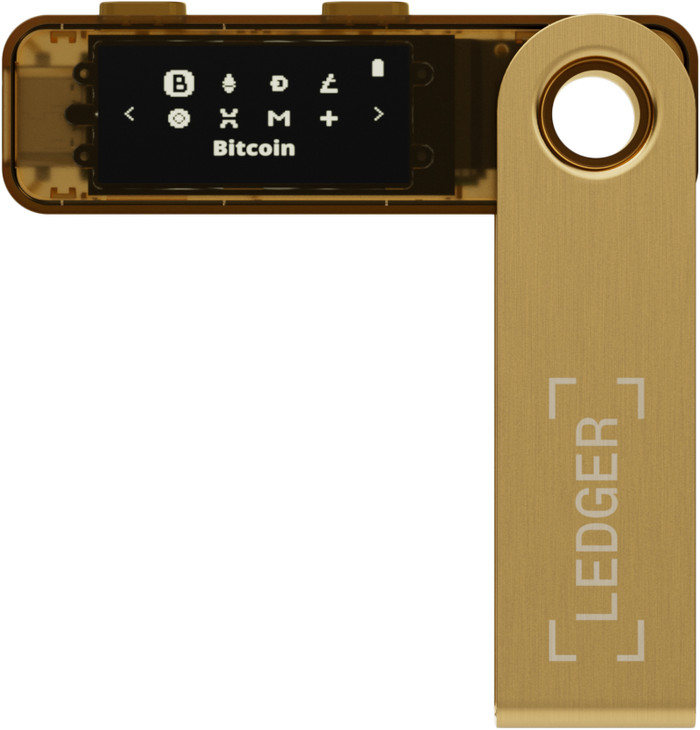 Ledger Nano S Plus Gold voorkant