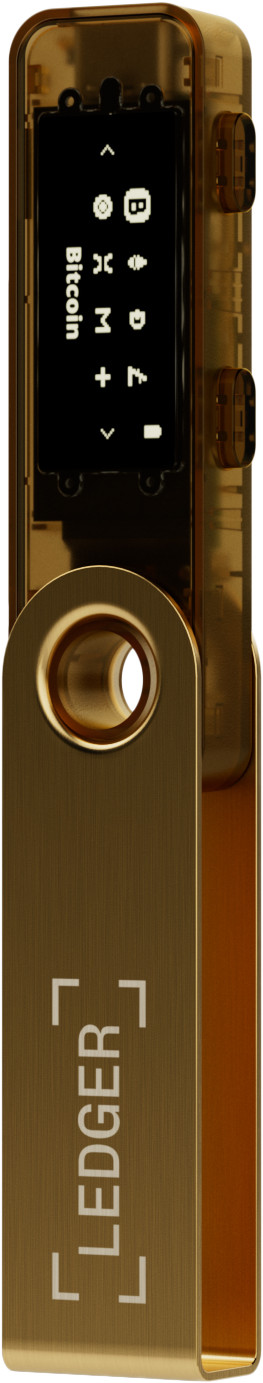 Ledger Nano S Plus Gold rechterkant