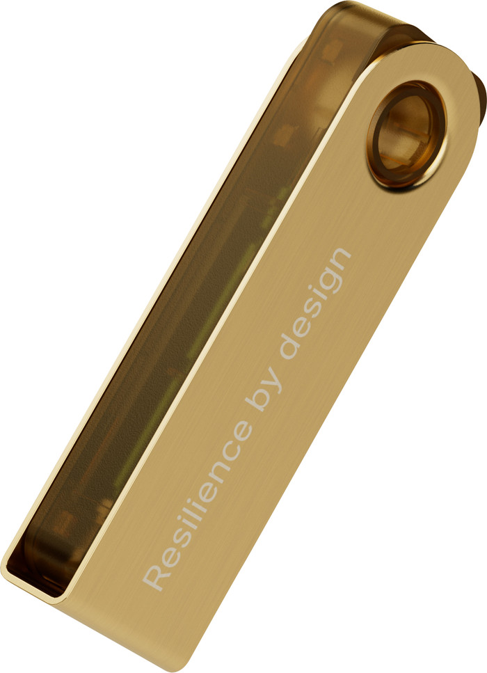 Ledger Nano S Plus Gold rechterkant