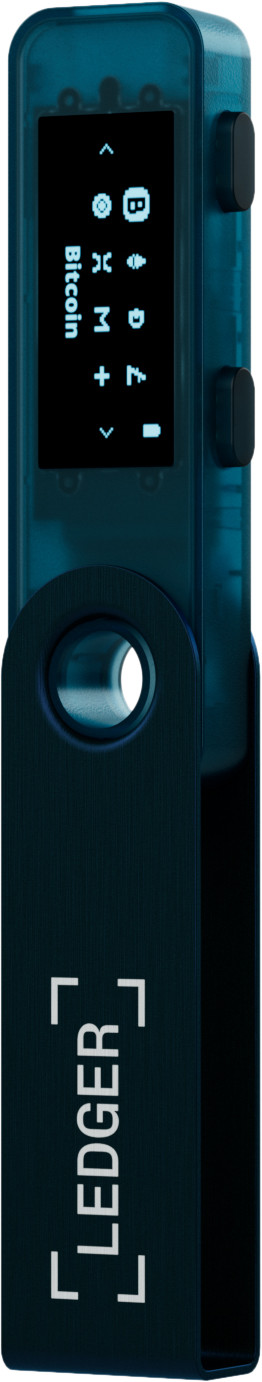 Ledger Nano S Plus Sapphire Blue rechterkant