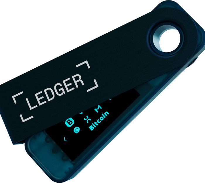 Ledger Nano S Plus Sapphire Blue binnenkant