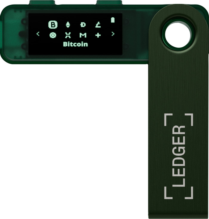 Ledger Nano S Plus Emerald Green voorkant
