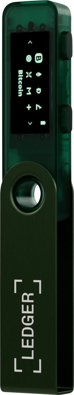 Ledger Nano S Plus Emerald Green rechterkant