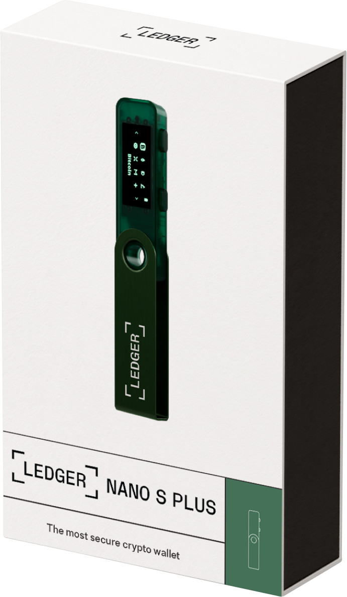 Ledger Nano S Plus Emerald Green verpakking