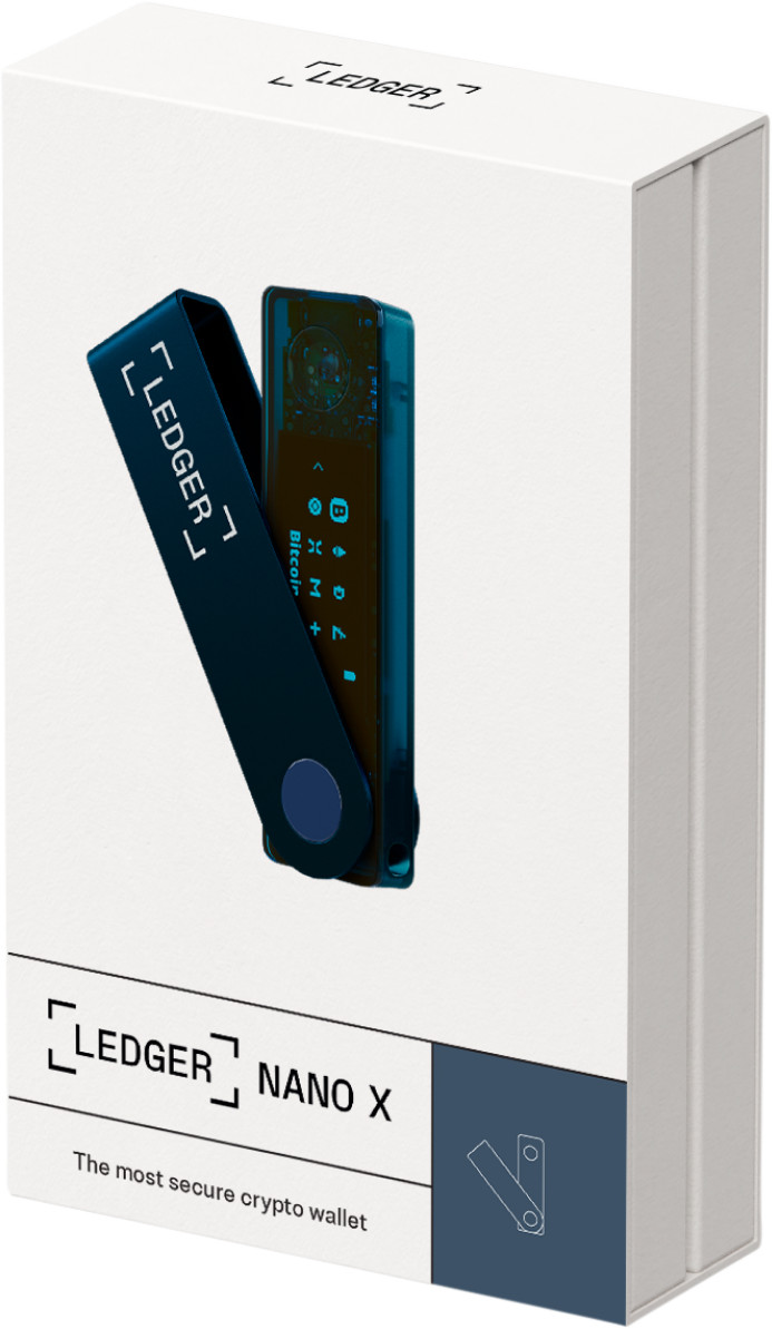 Ledger Nano X Sapphire Blue verpakking
