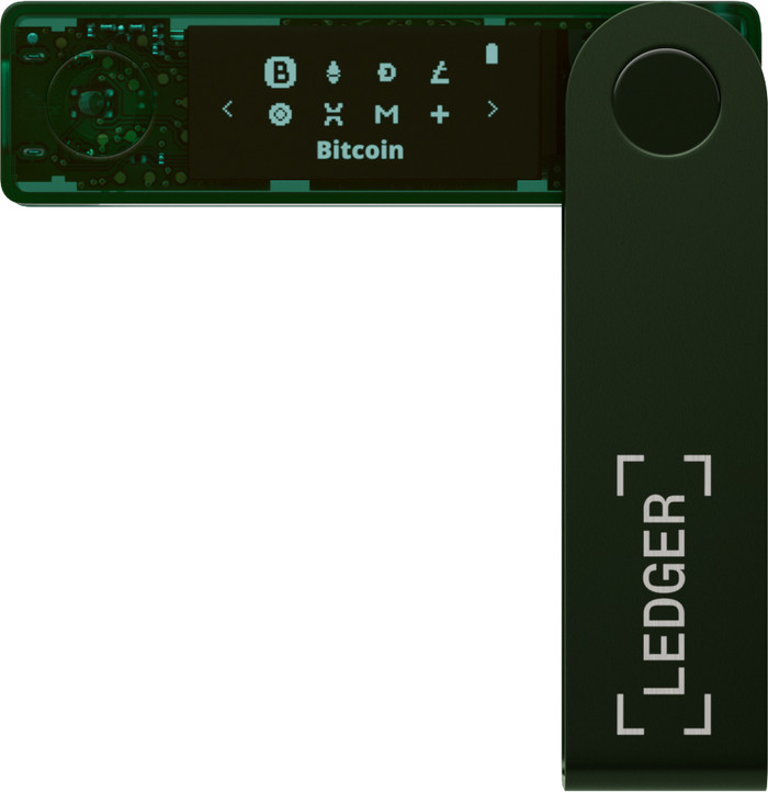 Ledger Nano X Emerald Green voorkant